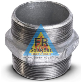 NIPLE DUPLO GALVANIZADO 6 POLEGADAS