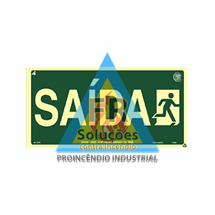 Sinalização Rota De Fuga Saida Para Direita Boneco - S14 D